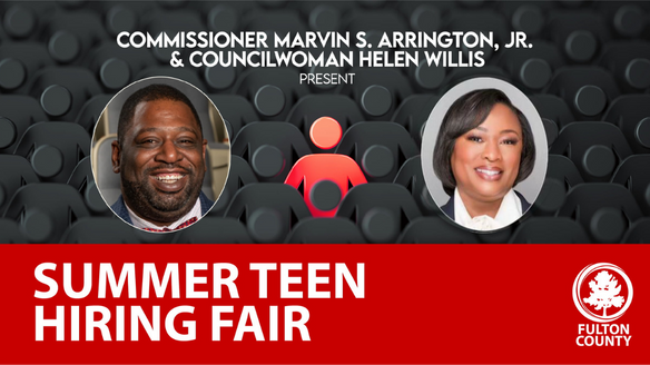 Annual Summer Teen Hiring Fair Flyer