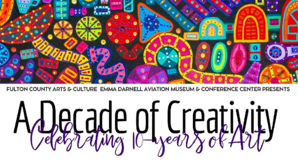A Decade of Creativity Flyer and Artwork