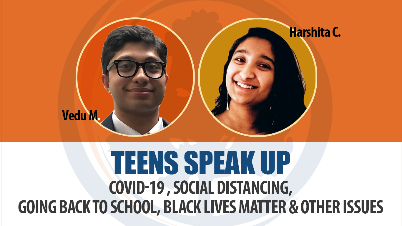 Behavioral Health flyer titled 'Teens Speak Up: Covid-19, Social Distancing, Going Back to School, Black Lives Matter & Other Issues'