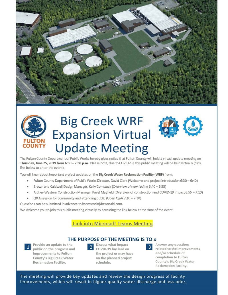 Big Creek WRF Expansion meeting