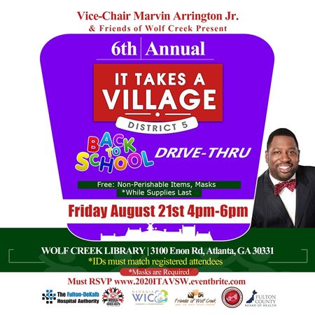 It takes a village flyer