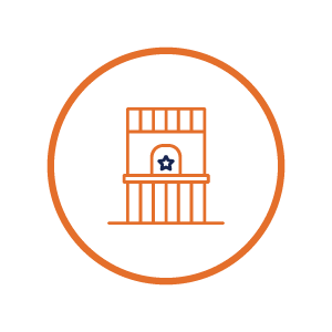 Orange Ballot Drop Box Image