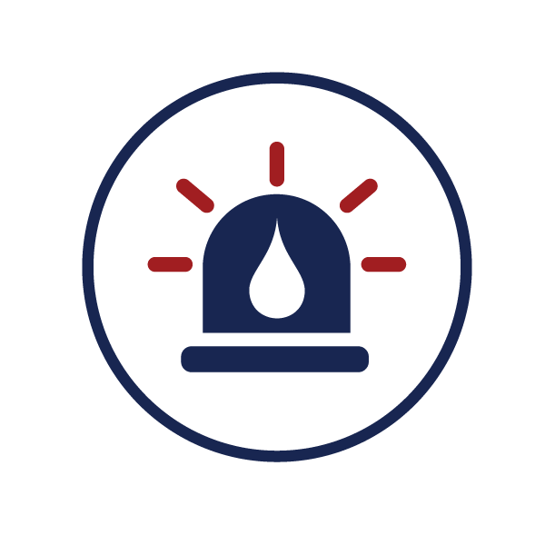 icon representing emergency water and sewer repairs