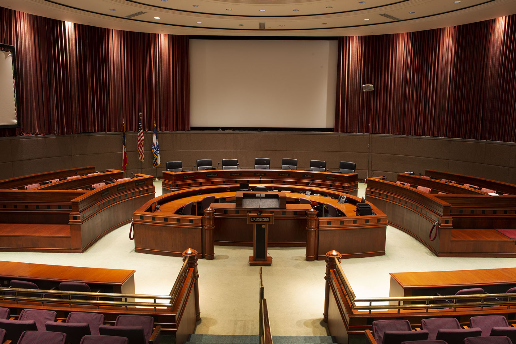 Assembly Hall inside the Fulton County Government Center