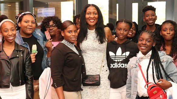 CEO's of tomorrow 2019 Commissioner Hall with Youth at event