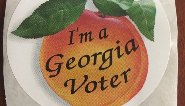 Photo of an I'm a Georgia Voter Sticker