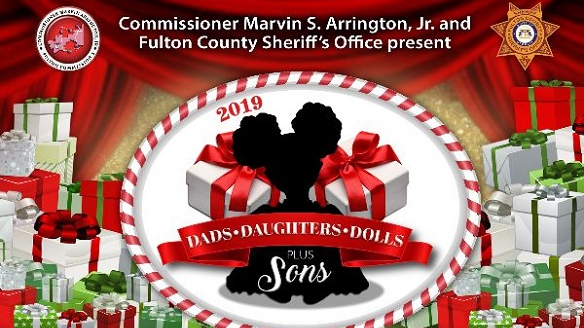 Dads daughters dolls plus sons toy drive flyer