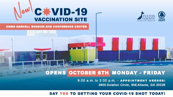Fulton County Board of Health to Add New COVID19 Vaccine Location on Wednesday October 6