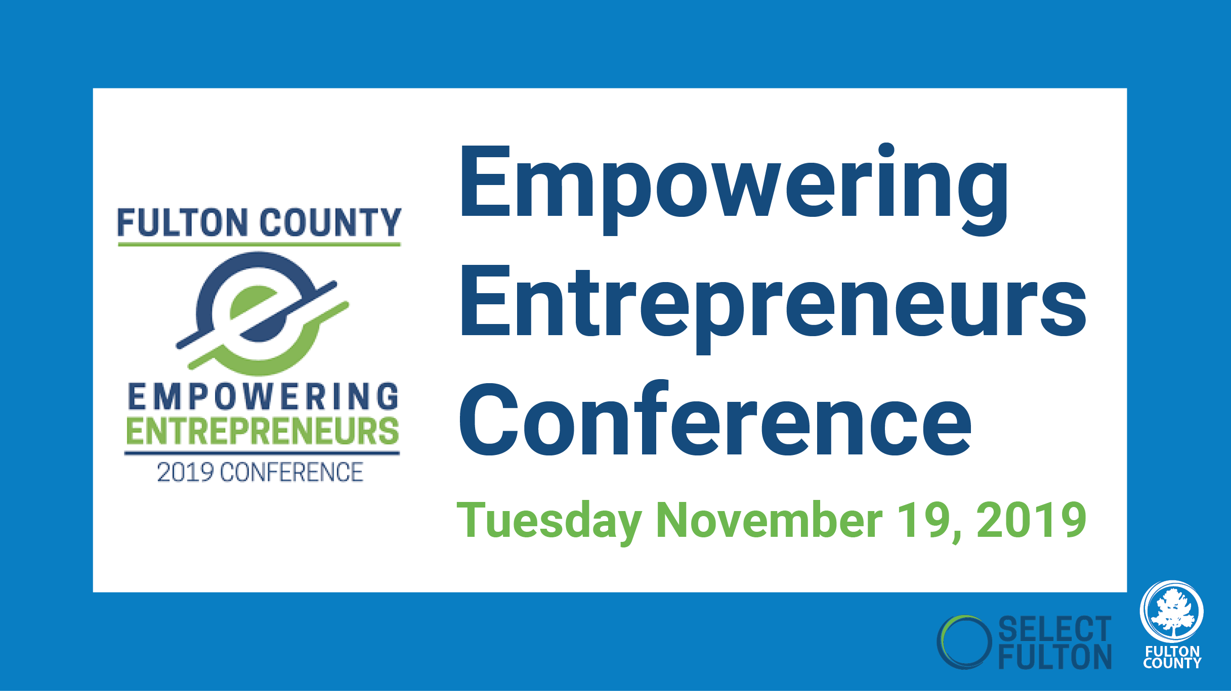 Empowering entrepreneurs conference graphic november 19