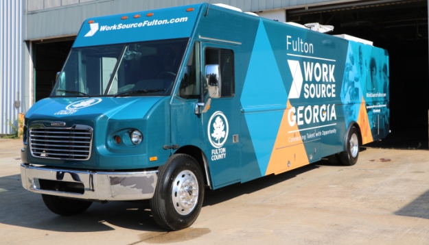 Horizontal photo of worksource fulton mobile career unit