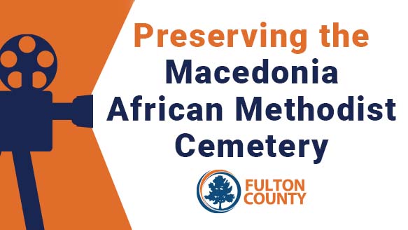 camera with text preserving macedonia african cemetery