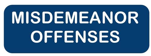 Misdemeanor Offenses